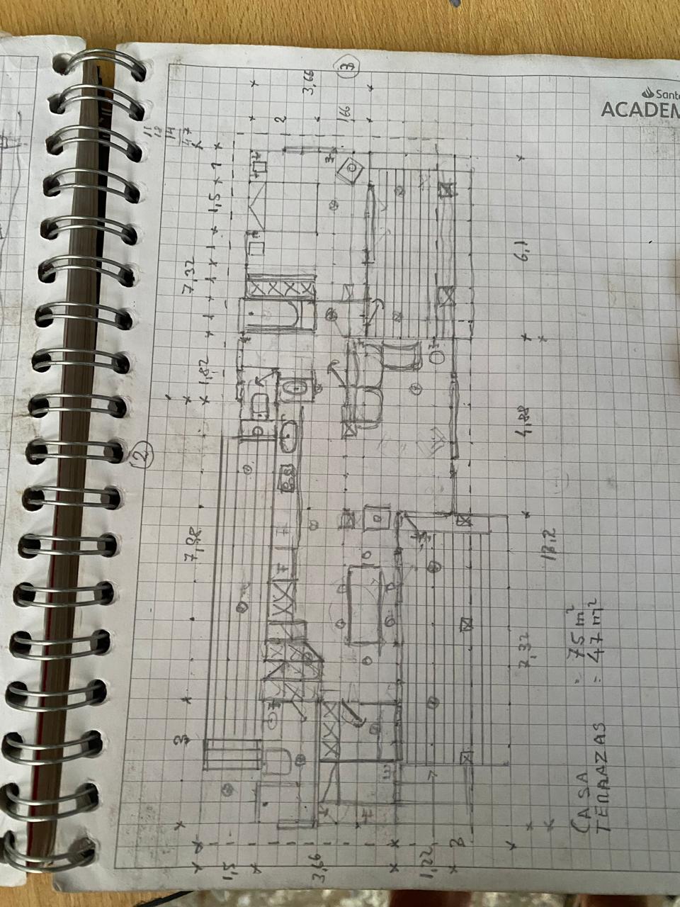 Plano de planta — Casa del Río, Reñihue
